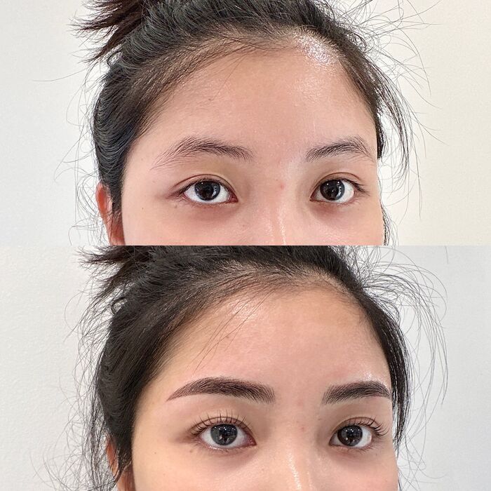 somibrow combo microblading and microshading girl3 before and after