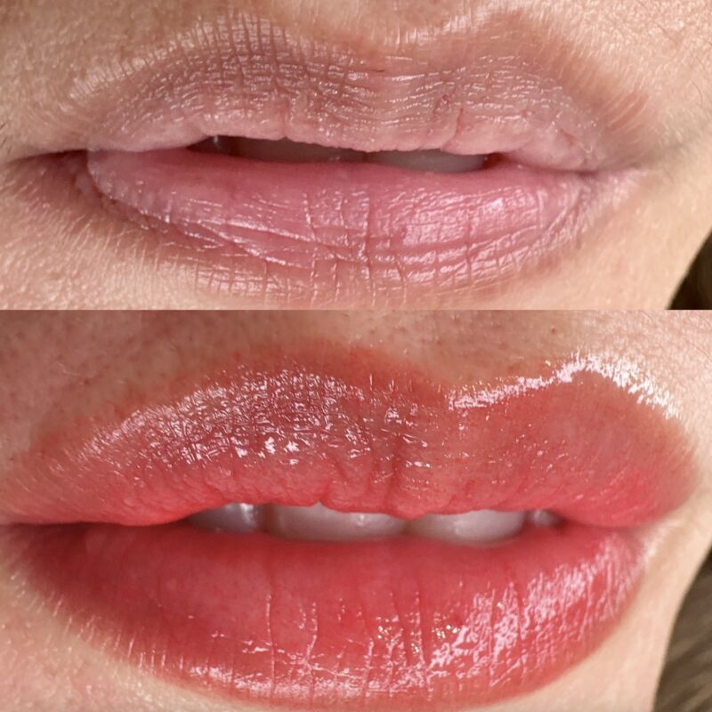 somibrow lip blush girl9 before and after